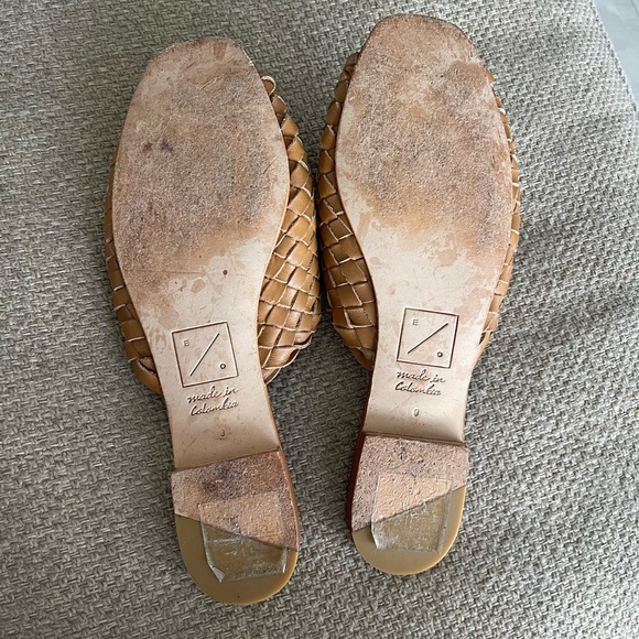 Anthropologie Woven Slide Mules in Light Tan - Picture 4 of 8